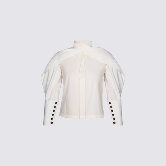 Sophia - White Casual Shirt