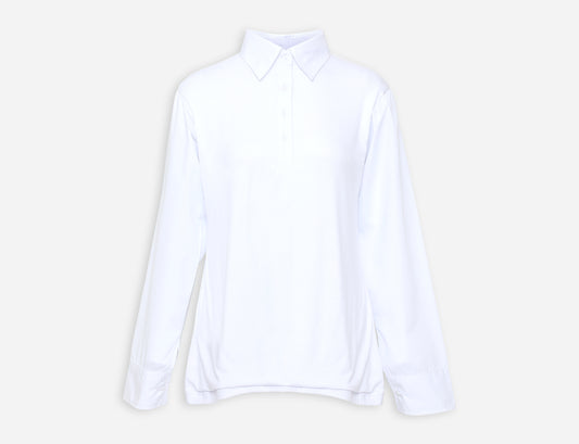 Collar top with shirt sleeves