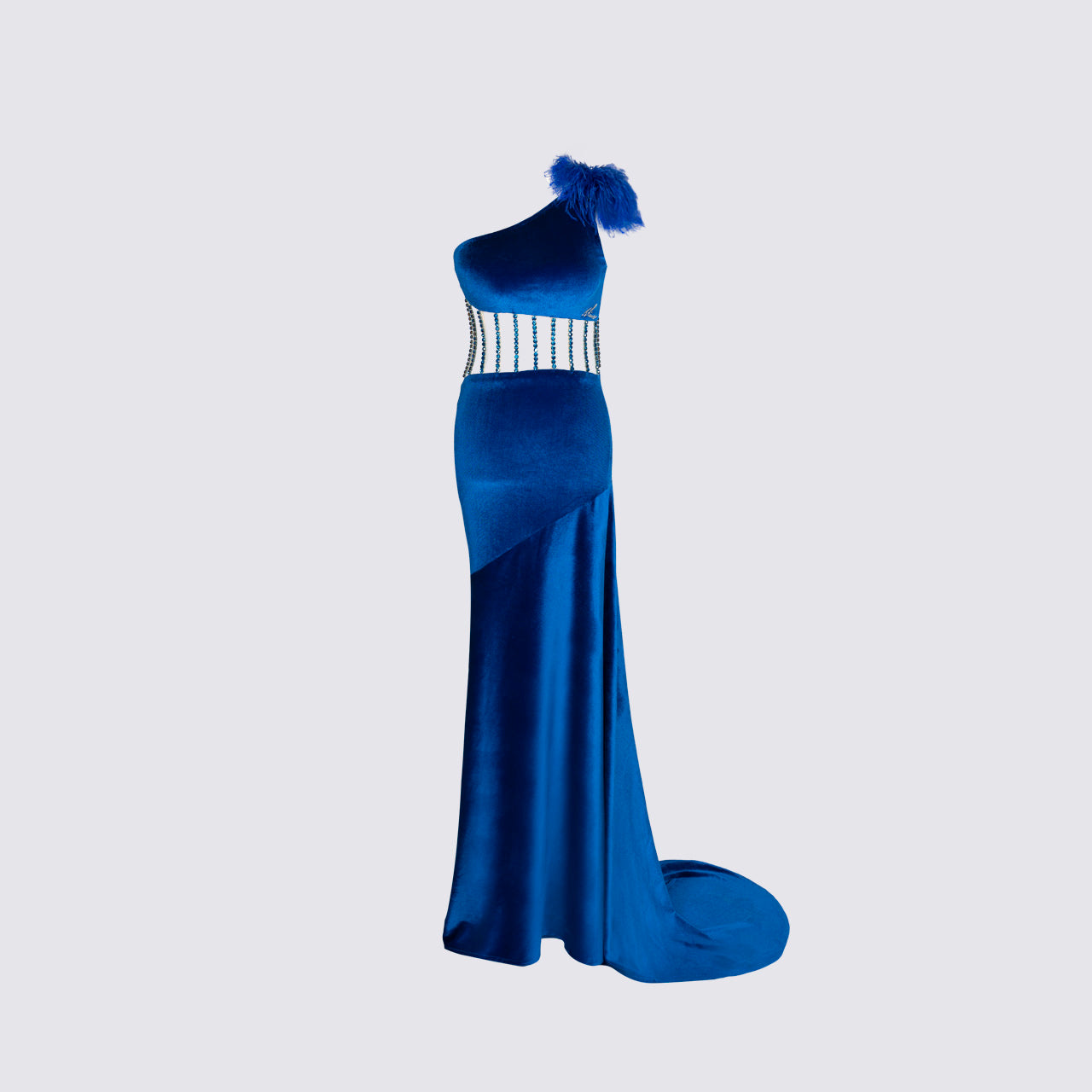 Mystique - One Shoulder Velvet Gown