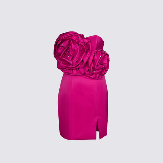 Ruby - Puffy Flower Dress