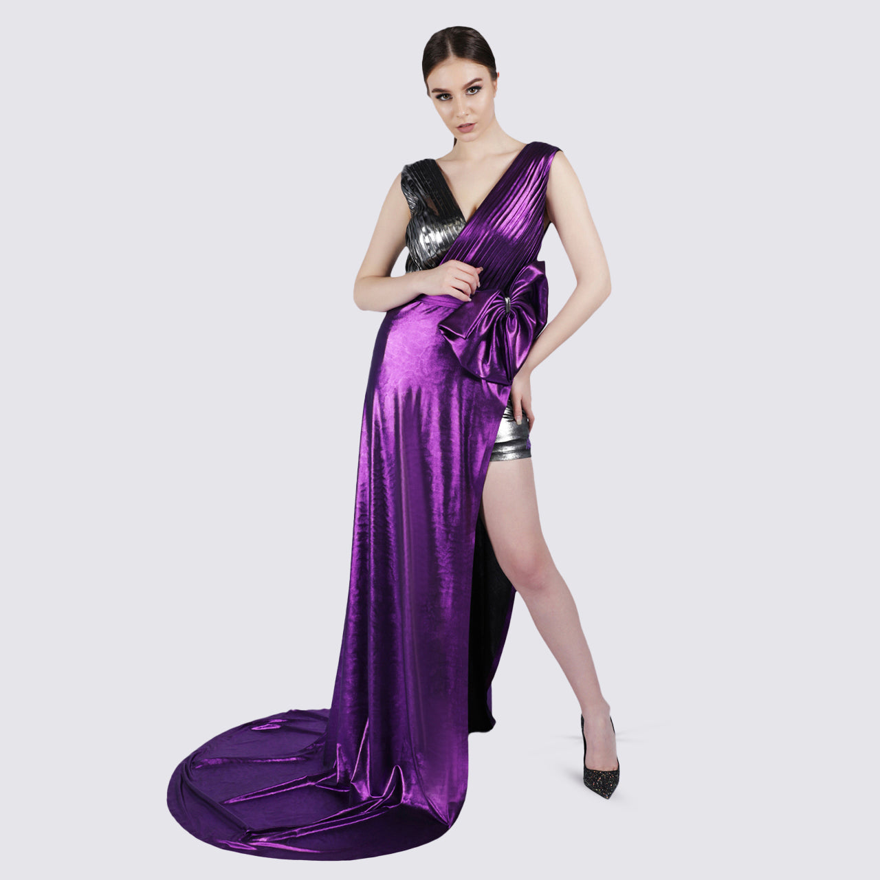 Spell - Pleated Tail Gown