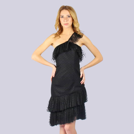Royalty - Black Bodycon Mini Dress - NIVA Fashion House