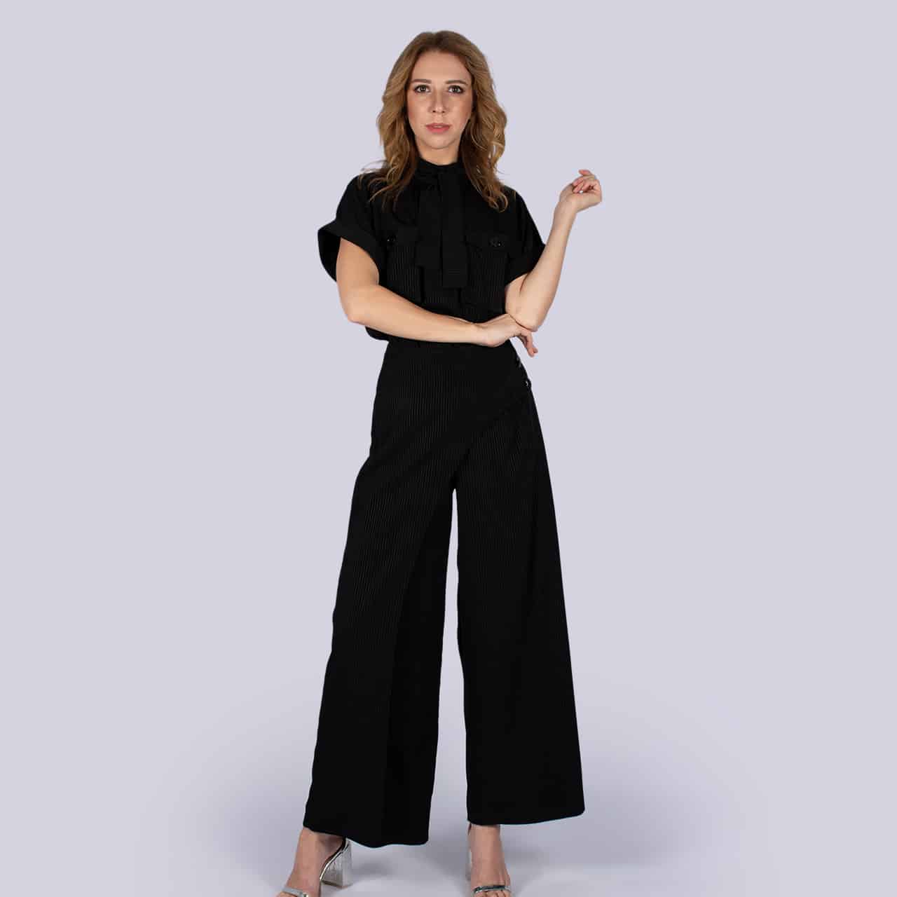 Hailey - Matching Crop Top and Pants Set - NIVA Fashion House