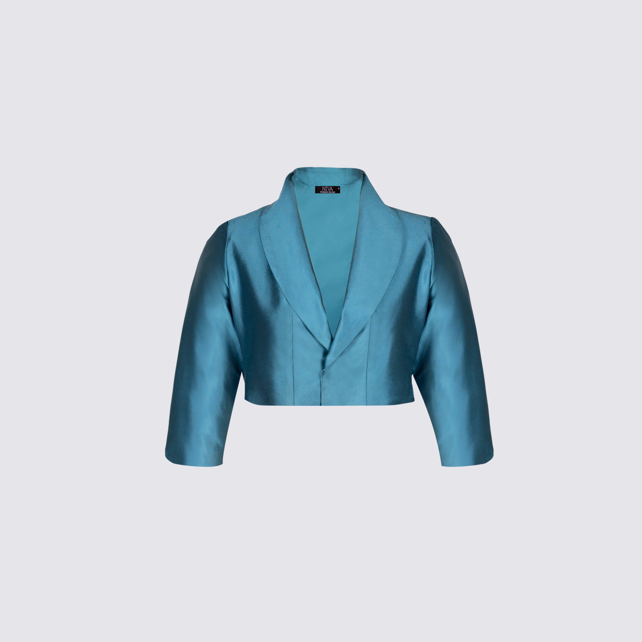 Delight - Cropped Blue Blazer Jacket