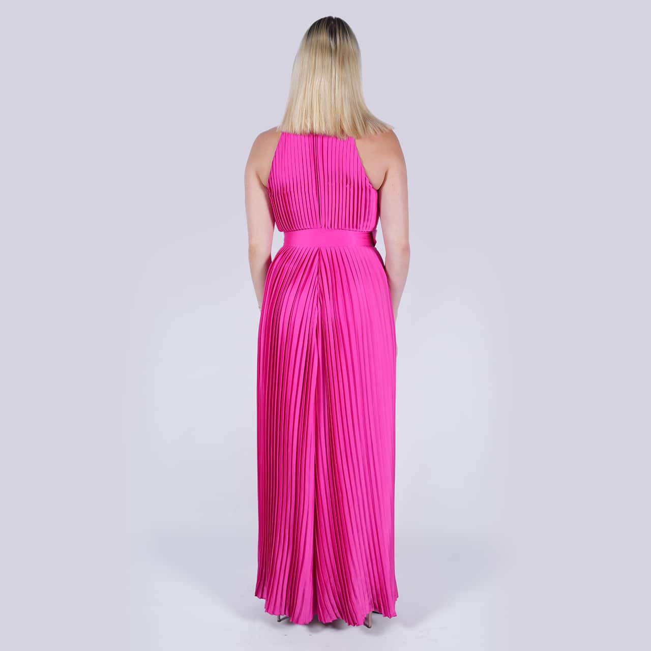 Miami Girl - Pink Silk Jumpsuit - NIVA Fashion House 
