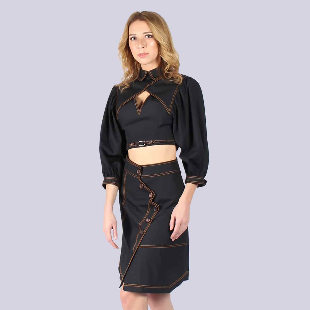 Milan - Crop Top and Skirt Set - NIVA Fashion House