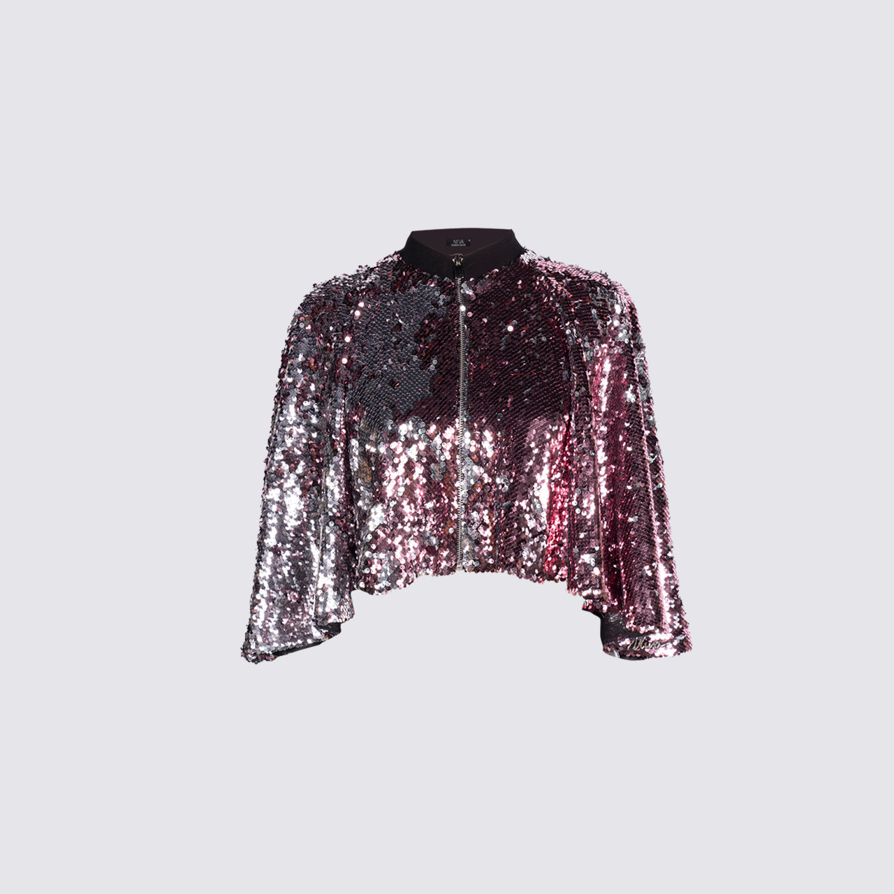 Grace - Flared Cape Sequins Top