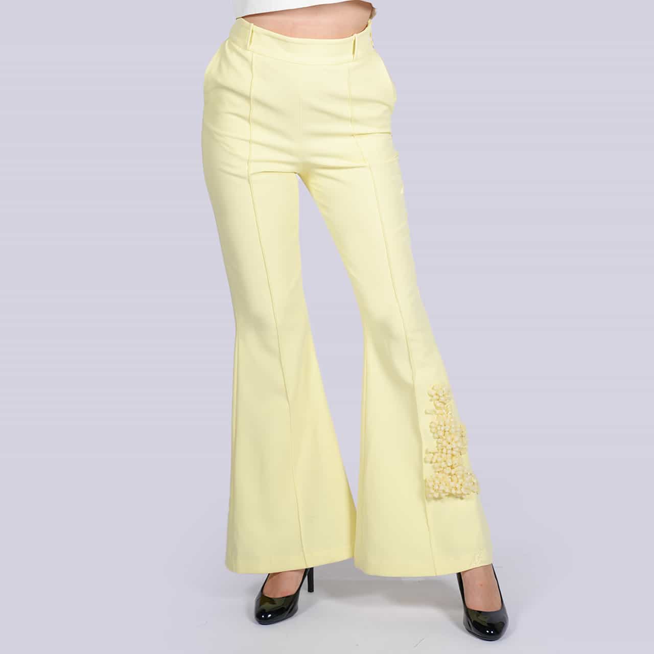 Daffodil - Front Tuck Semi-fitted Pants - NIVA Fashion House 