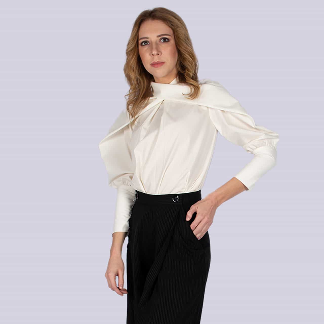 Sophia - White Casual Shirt - NIVA Fashion House