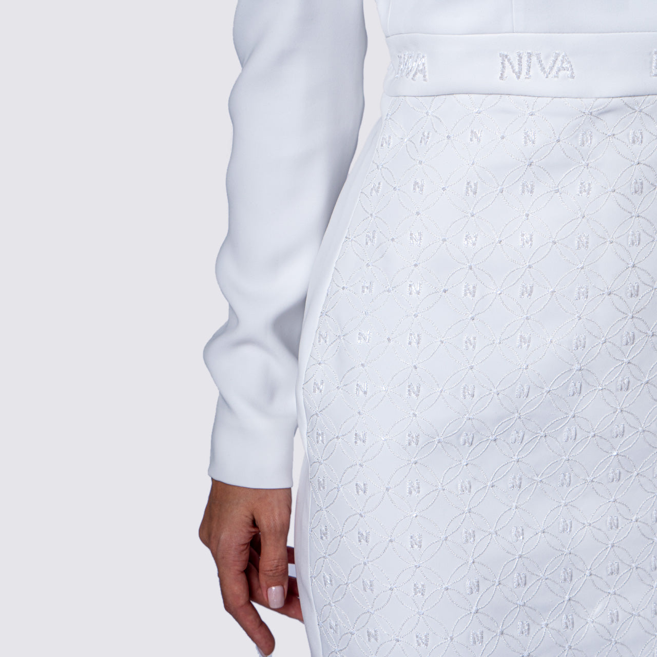 NIVA EMBELLISHED COLD SHOULDER DRESS