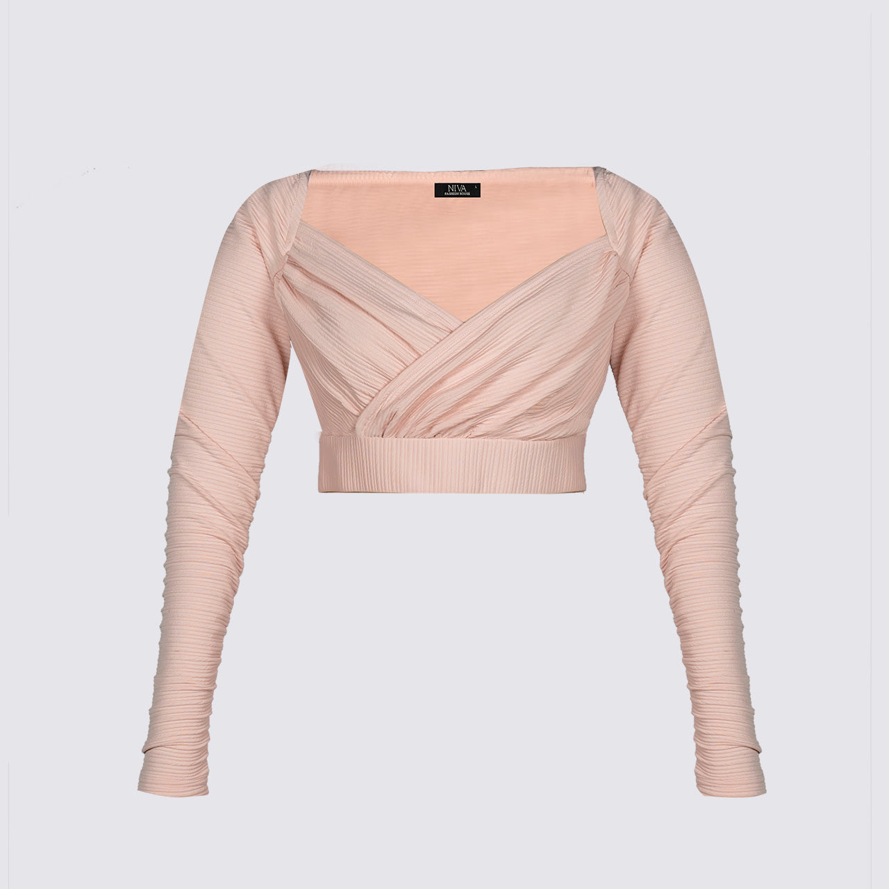 Loungewear Ruched Wrap-top