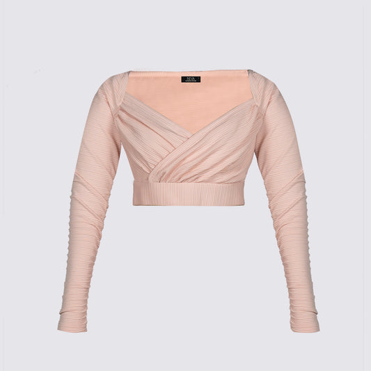 Loungewear Ruched Wrap-top
